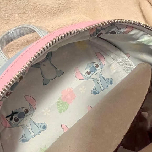 Disney Parks Loungefly Pastel Blue Stitch 626 Day Backpack - Picture 11 of 12